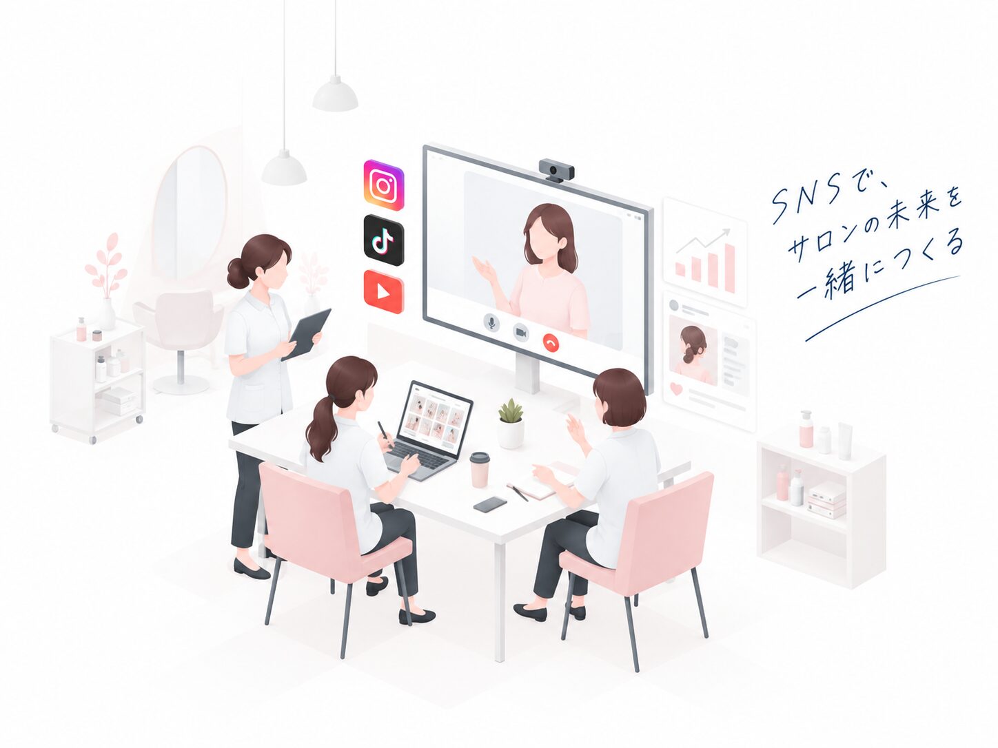 美容サロンのSNS集客を支援するバズレマ